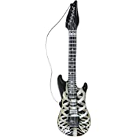 Los mejores  - WIDMANN ? Guitarra hinchable con esqueleto- Unisex-Adulto- Negro- 105 cm- VD-WDM04753